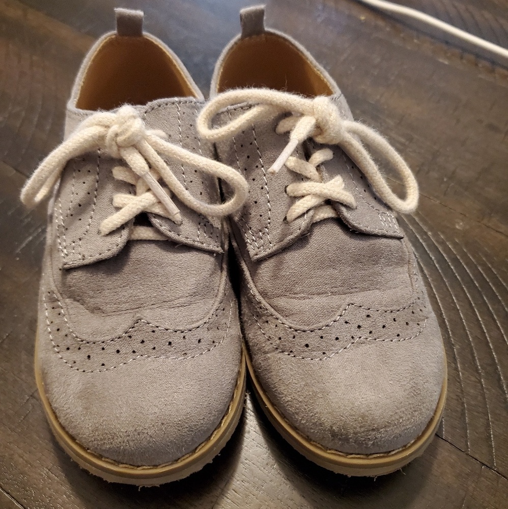 Old Navy Grey Wing Tip Dress Shoes sz 10t